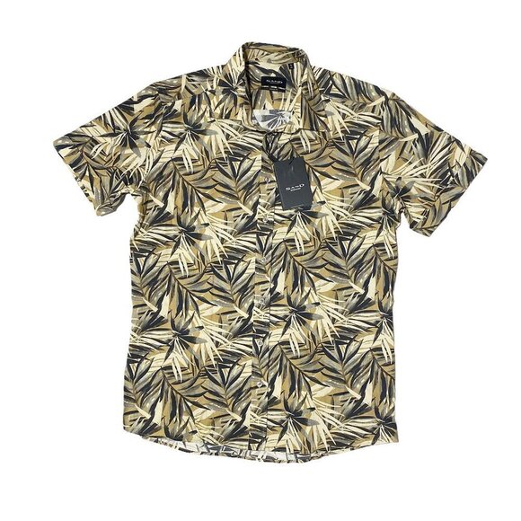 sand Copenhagen 8012 Simon N ST Light Camel Short Sleeve Button Down Shirt - Picture 3 of 5